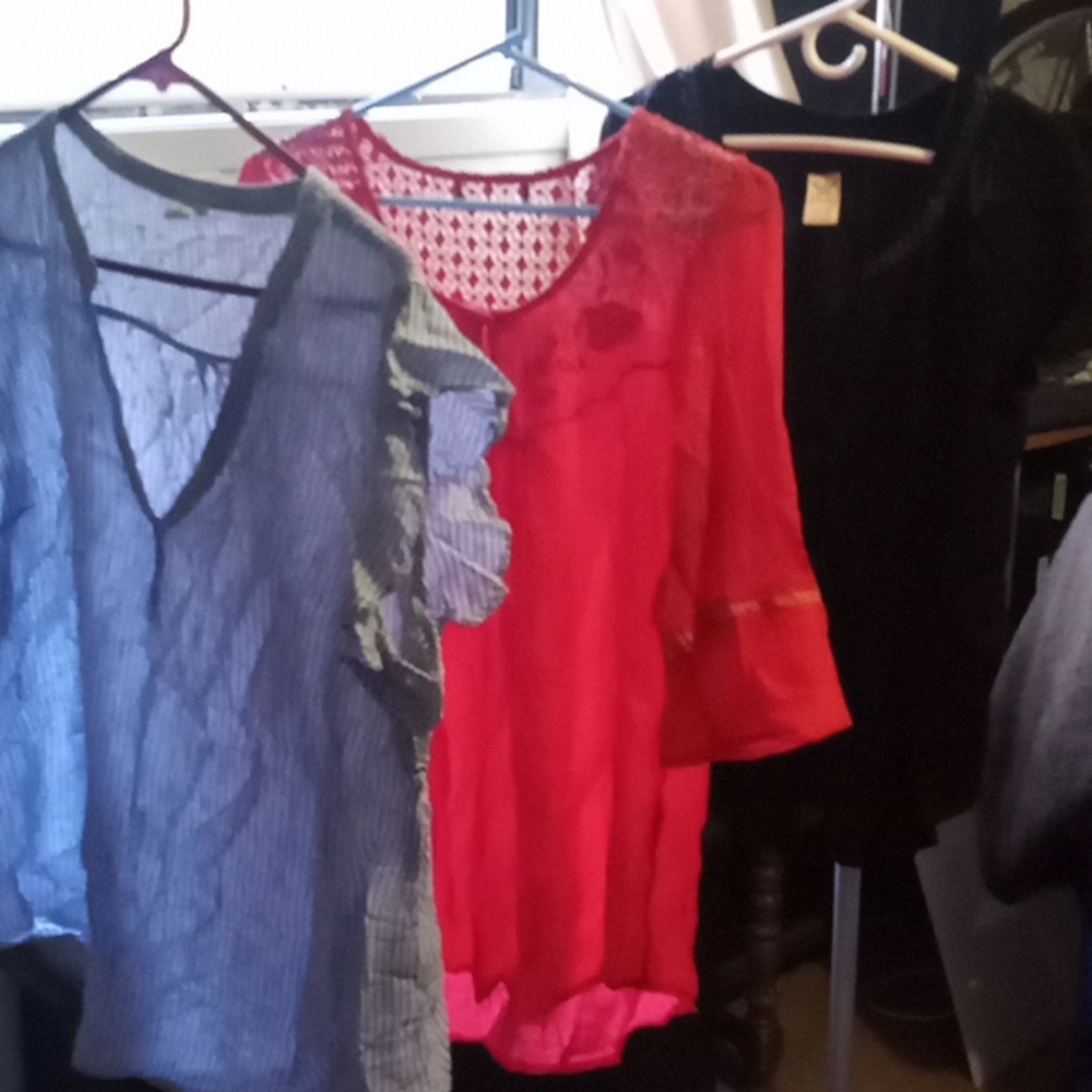 3 hippie style shirts